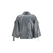 Green Calf Leather Bos Taurus Coat