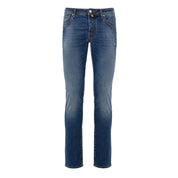 Blue Cotton Skinny Jean
