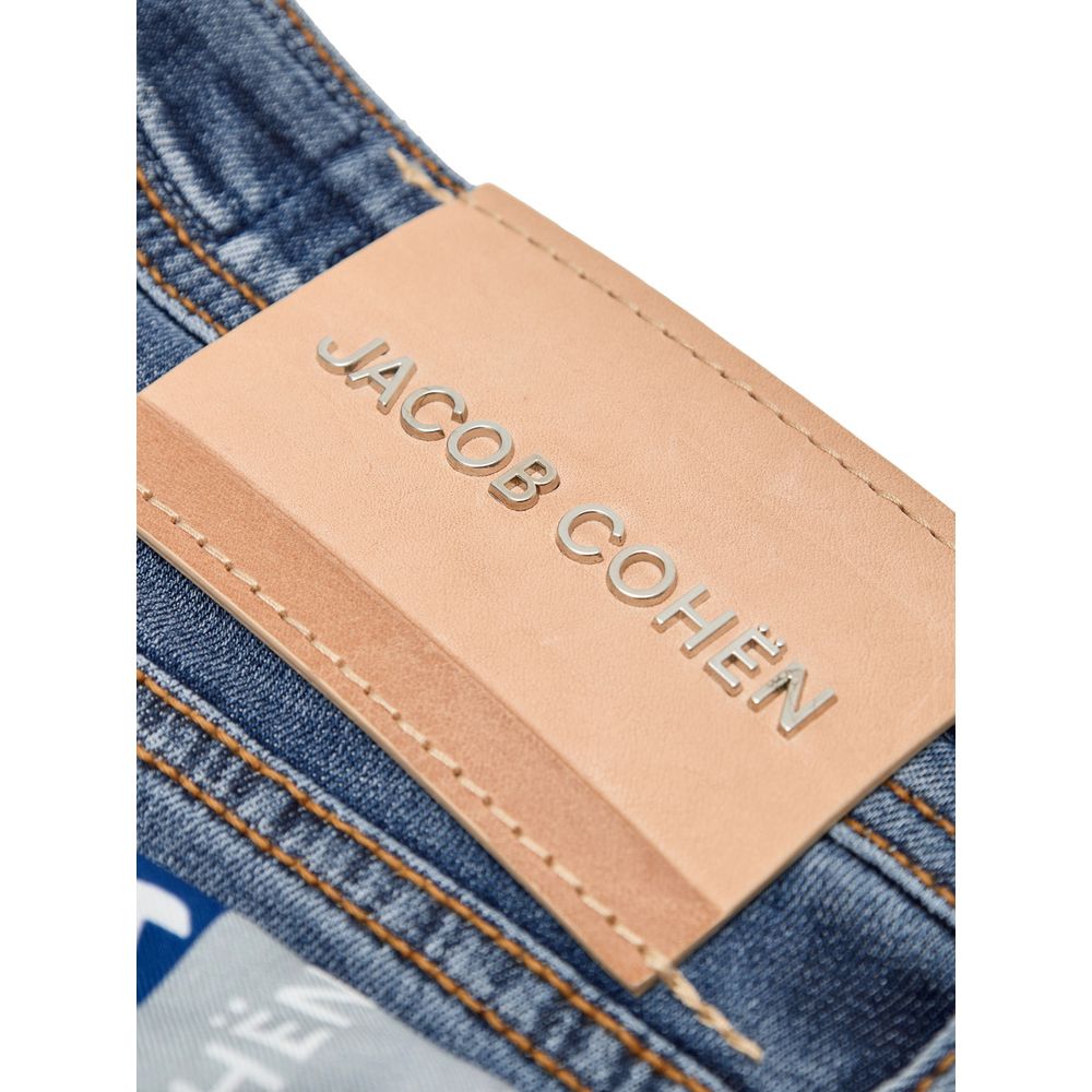 Blue Cotton Skinny Jean