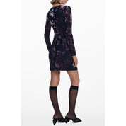 Blue Polyester Women Dress