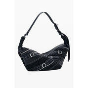 Nero Poliuretano Women Shoulder Bag