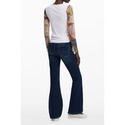 White Polyester Women Sweater