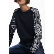 Black Polyester Women Sweater