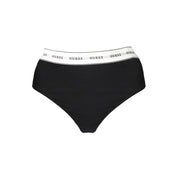 Black Cotton Women Thong