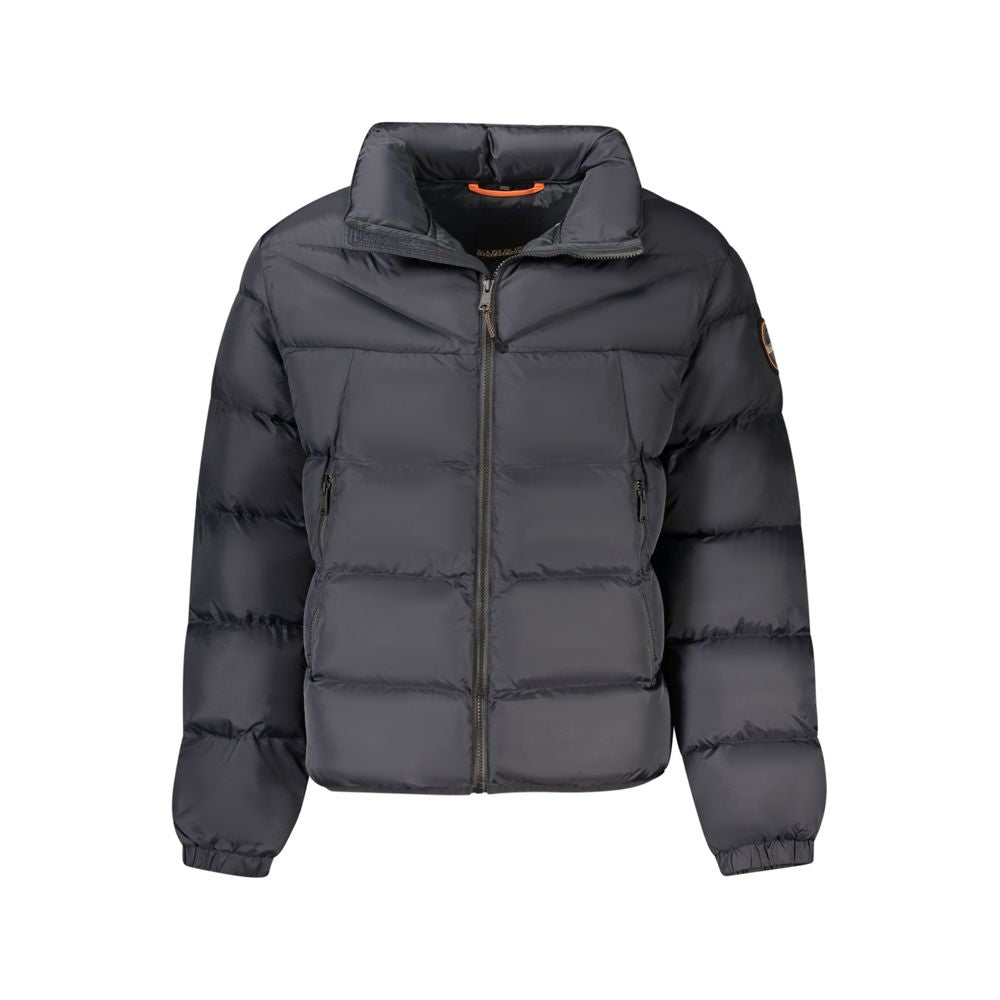 Black Polyamide Men's Jacket