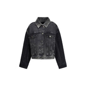 Gray Cotton Denim Jacket