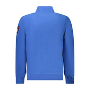 Blu Polyester Mens Sweatshirt