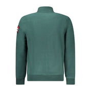 Green Polyester Men Sweater
