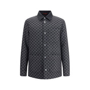 Wool Jacket with all-over GG monogram