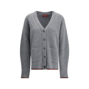 Ribbed Knit Wool Cardigan