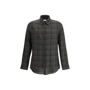 Green Cotton Pattern Shirt
