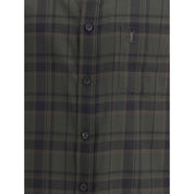 Green Cotton Pattern Shirt