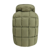 Green Nylon Sleveless Jacket