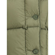 Green Nylon Sleveless Jacket