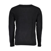 Black Viscose Men's Sweater