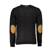 Black Cotton Men's Sweater