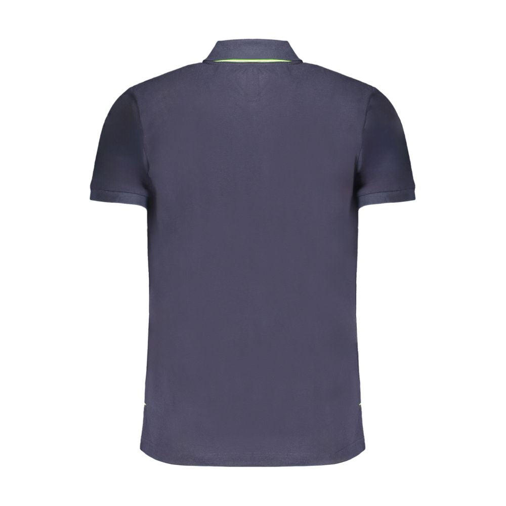 Blue Cotton Men's Polo Shirt
