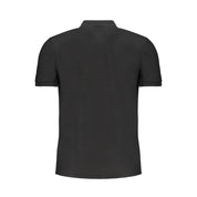 Black Cotton Men's Polo Shirt