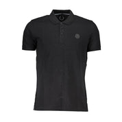 Black Cotton Men's Polo Shirt