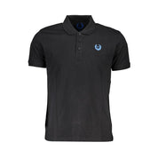 Black Cotton Men's Polo Shirt