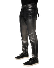 Black Washed Slim Fit Men Denim Trouser Jeans