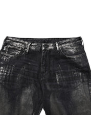 Black Washed Slim Fit Men Denim Trouser Jeans