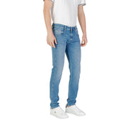 Blue Cotton Skinny Jeans