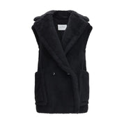 Black Alpaca Vicugna Pacos Coat