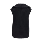 Black Alpaca Vicugna Pacos Coat
