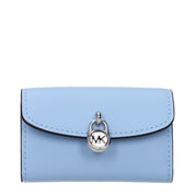 Light Blue Leather Wallet