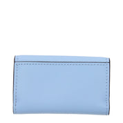 Light Blue Leather Wallet