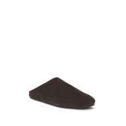 Brown Calf Leather Bos Taurus Mules
