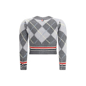Argyle V-Neck Cardigan