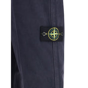Purple Cotton Casual Pants