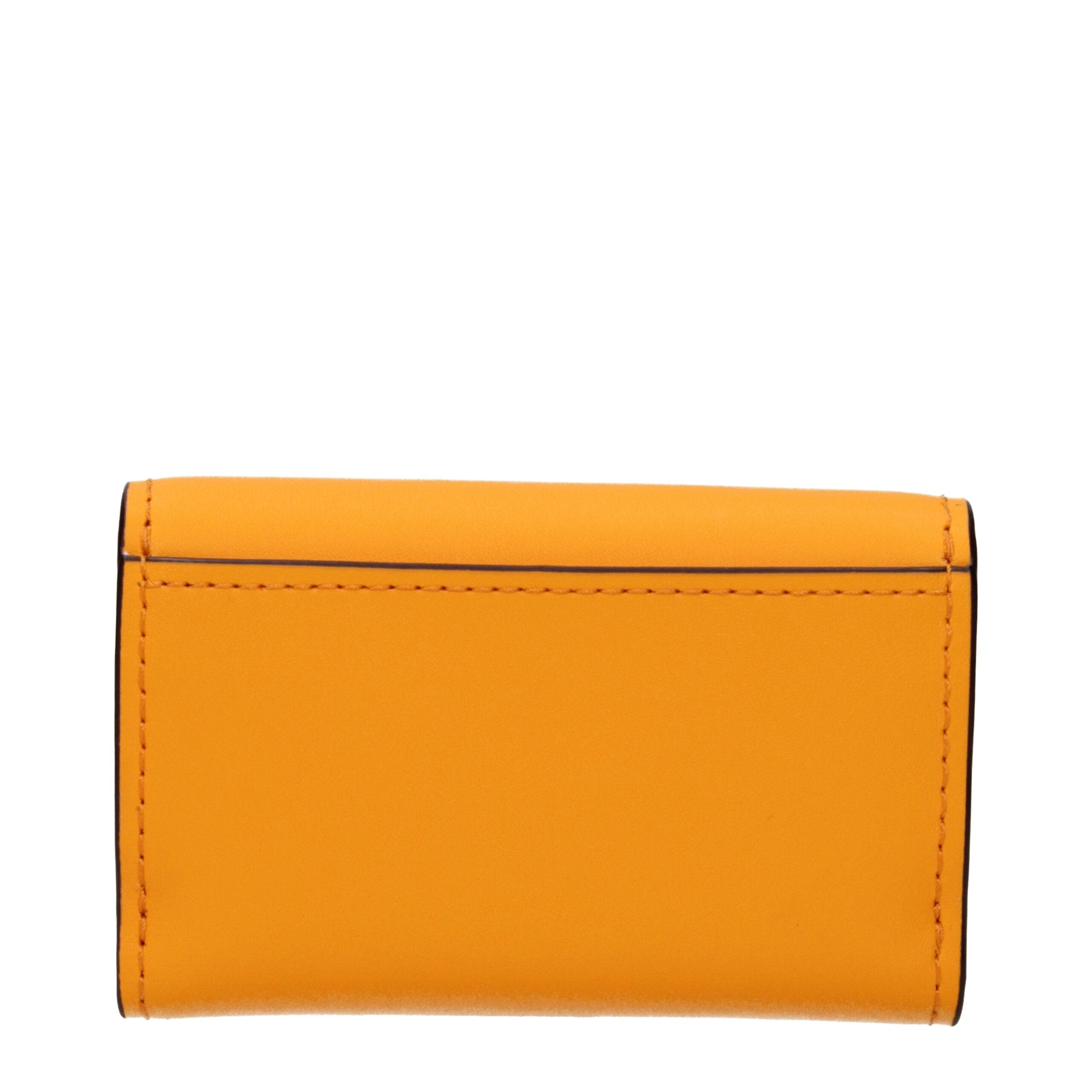 Orange Leather Wallet
