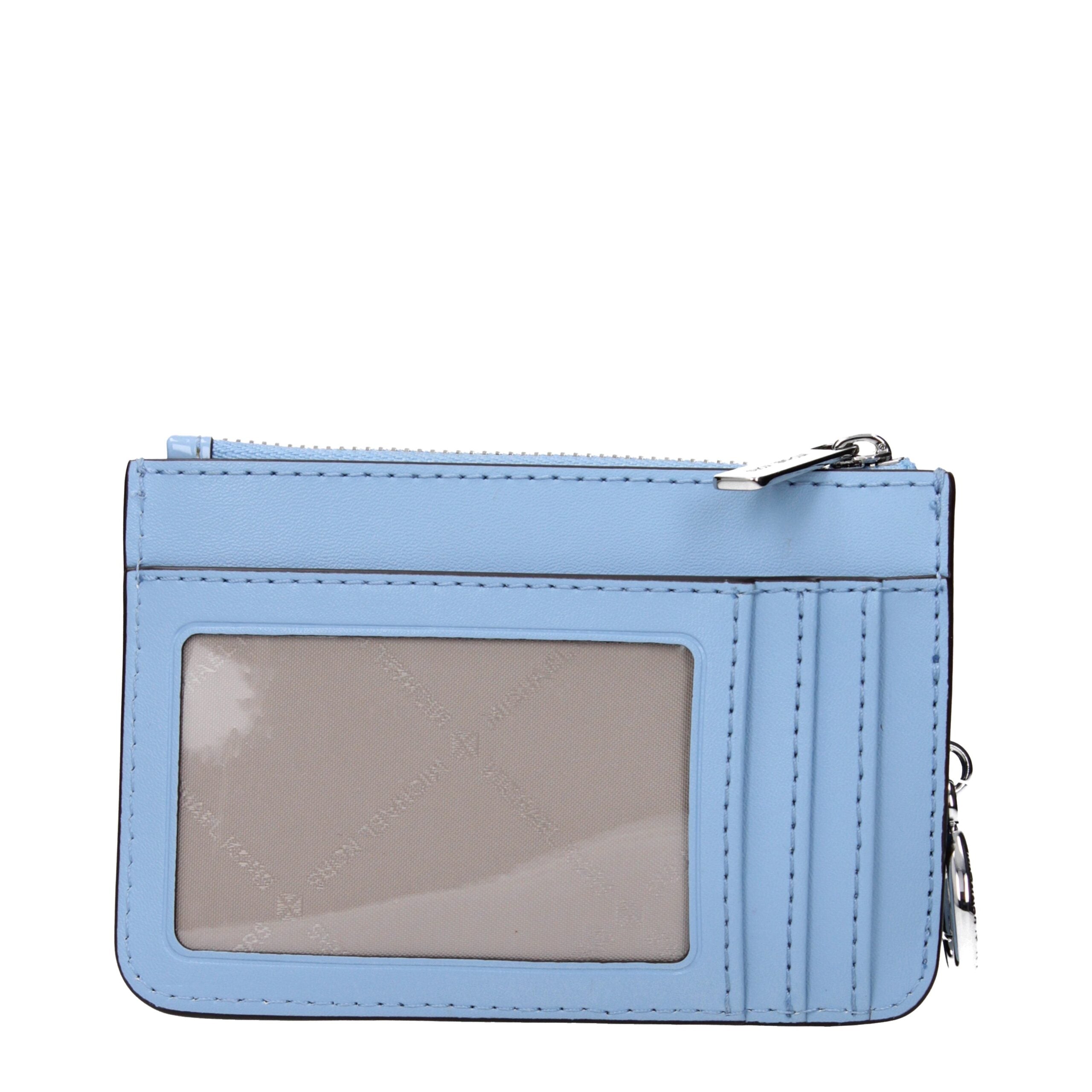 Light Blue Leather Wallet