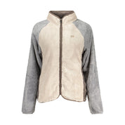 Beige Polyester Women Sweatshirt
