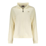 White Cotton Women Sweatshirt