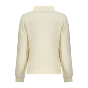 White Cotton Women Sweatshirt