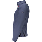 Blue Polyester Women's Jacket