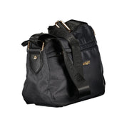 Black Polyester Women Handbag