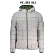 Green Polyester Men's Reversible Jacket