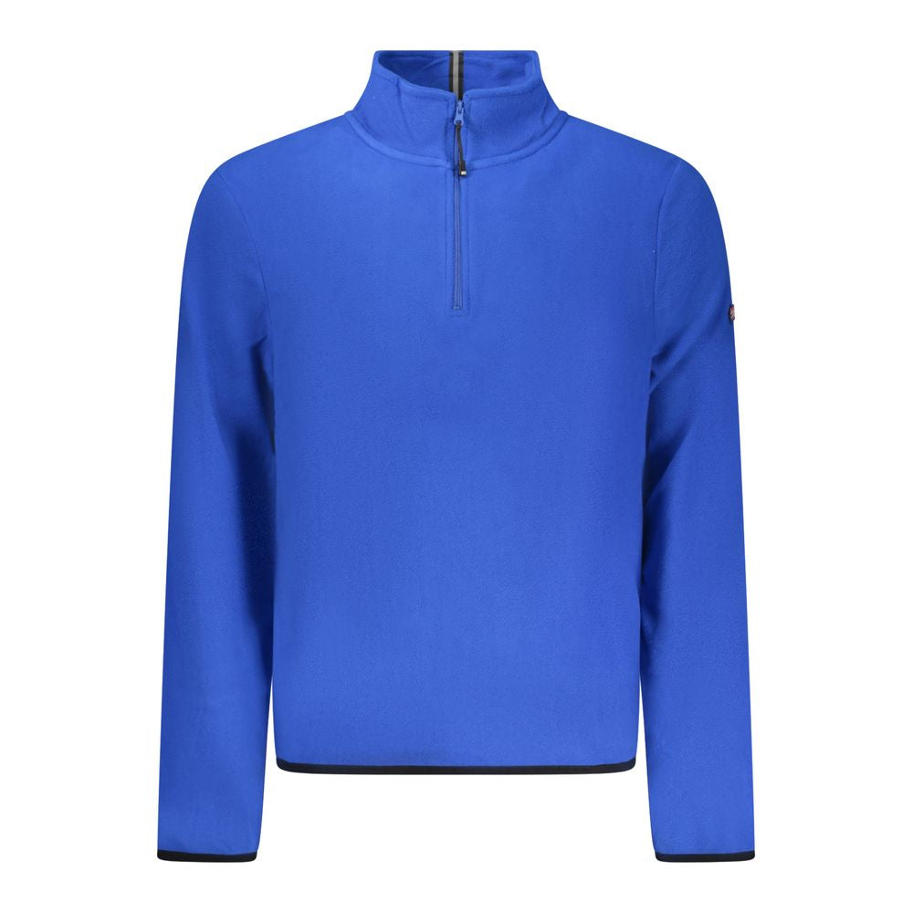 Blue Polyester Men's Sweatshirt