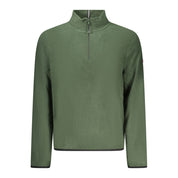 Green Polyester Men Sweater