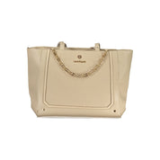 Beige PVC Women Handbag