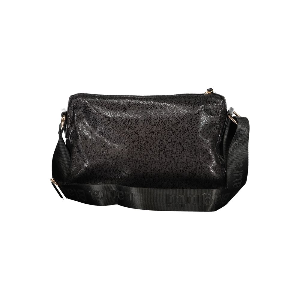 Black Polyester Women's Handbag