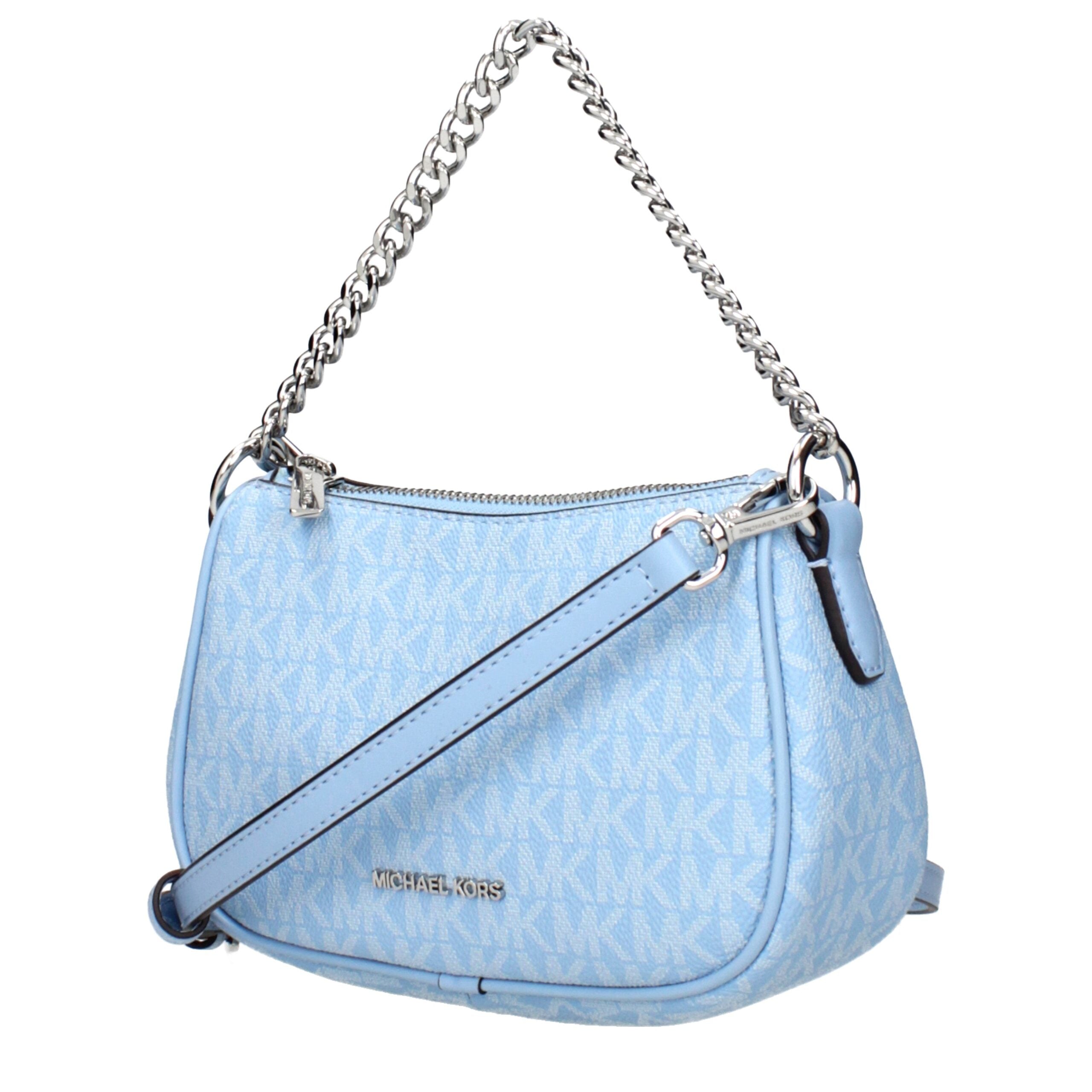 Light Blue Fabric Handbag