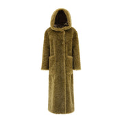 Green Polyester Coat