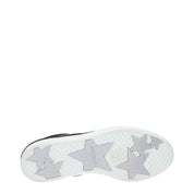 Black Leather Low Top Sneakers