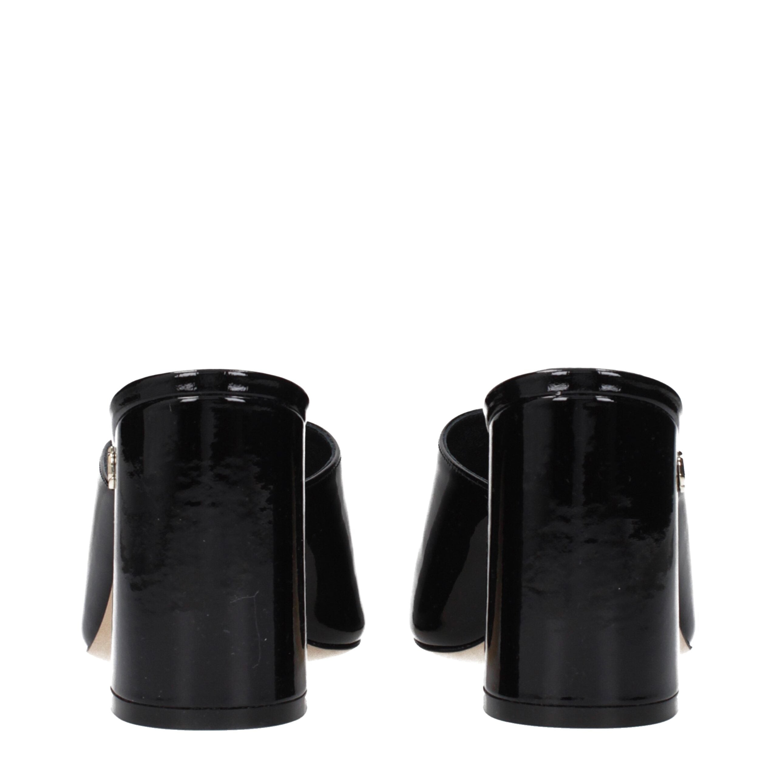 Black Leather Platform Sandals